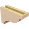 Ekena Millwork 3"W x 9"D x 6"H Classic Garner Rough Cedar Woodgrain TimberThane Corbel, Primed Tan CORUR03X09X06GARRCPR - alternate 3